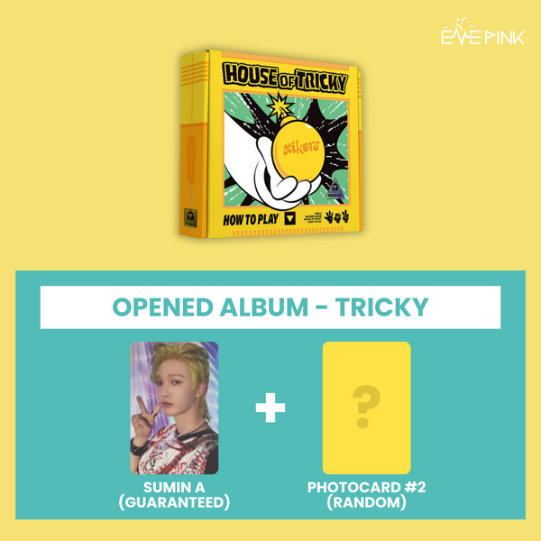 (KOR VER.) XIKERS (싸이커스) 2ND MINI ALBUM - [HOUSE OF TRICKY: How To Play] (TRICKY VER. : OPENED ALBUM)