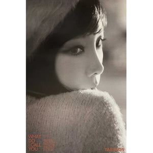 TAEYEON - WHAT DO I CALL YOU (MY ONLY VER) OFFICIAL POSTER - CONCEPT 2 - EVE PINK K-POP