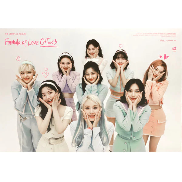 TWICE - FORMULA OF LOVE: O+T=<3 (FULL OF LOVE VER) OFFICIAL POSTER