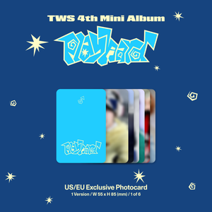 (U.S. VER.) TWS (투어스) 4th Mini Album - [play hard] (PHOTOBOOK VER. + hello82 EXCLUSIVE PHOTOCARD)