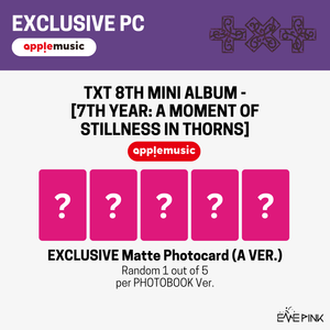 [PRE-ORDER] (KOR VER.) TXT (투모로우바이투게더) 8TH MINI ALBUM - [TOMORROW X TOGETHER 7TH YEAR: 가시덤불에 잠시 바람이 멈췄을 때] (+ EXCLUSIVE PHOTOCARD) - EVE PINK K-POP