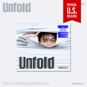 (U.S. VER.) MONSTA X (몬스타엑스) Album - [Unfold] (Digipak + POP-UP EXCLUSIVE PHOTOCARD) - EVE PINK K-POP