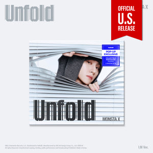 (U.S. VER.) MONSTA X (몬스타엑스) Album - [Unfold] (Digipak + POP-UP EXCLUSIVE PHOTOCARD) - EVE PINK K-POP