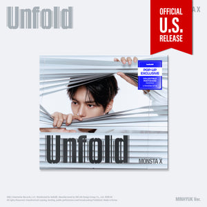 (U.S. VER.) MONSTA X (몬스타엑스) Album - [Unfold] (Digipak + POP-UP EXCLUSIVE PHOTOCARD) - EVE PINK K-POP