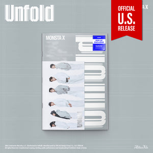 (U.S. VER.) MONSTA X (몬스타엑스) Album - [Unfold] (Photobook + POP-UP EXCLUSIVE PHOTOCARD) - EVE PINK K-POP
