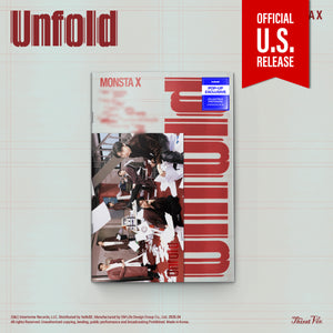 (U.S. VER.) MONSTA X (몬스타엑스) Album - [Unfold] (Photobook + POP-UP EXCLUSIVE PHOTOCARD) - EVE PINK K-POP