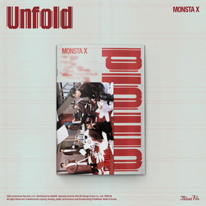 [AUTOGRAPHED CD] (U.S. VER.) MONSTA X (몬스타엑스) Album - [Unfold] (Photobook) - EVE PINK K-POP