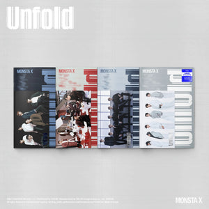 (U.S. VER.) MONSTA X (몬스타엑스) Album - [Unfold] (Photobook + hello82 EXCLUSIVE PHOTOCARD) - EVE PINK K-POP