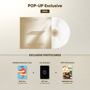 (U.S. VER.) ATEEZ (에이티즈) 10TH MINI ALBUM - [GOLDEN HOUR : PART.1] (VINYL VER. + POP-UP EXCLUSIVE PHOTOCARD)