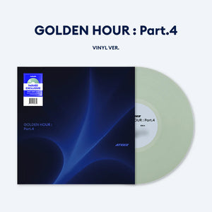 (U.S. VER.) ATEEZ (에이티즈) 13TH MINI ALBUM - [GOLDEN HOUR : Part.4] (VINYL VER. + hello82 EXCLUSIVE PHOTOCARD) - EVE PINK K-POP