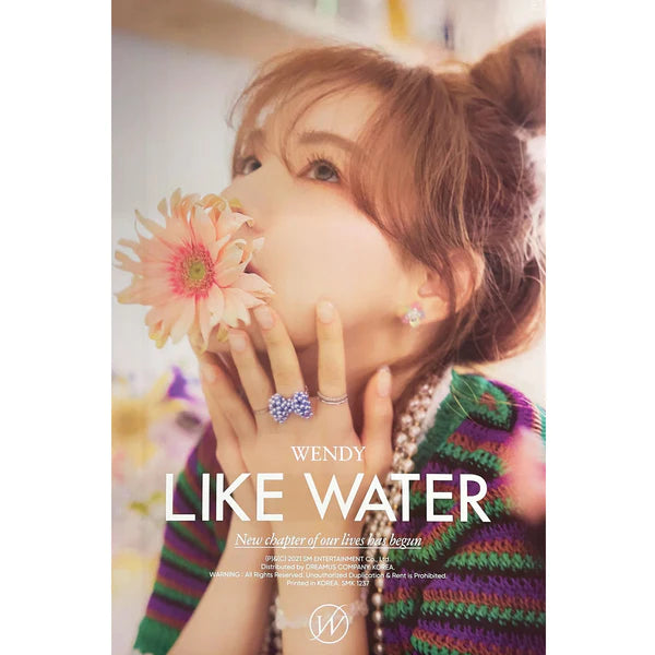 WENDY (RED VELVET) - LIKE WATER (CASE VER) OFFICIAL POSTER - CONCEPT 2