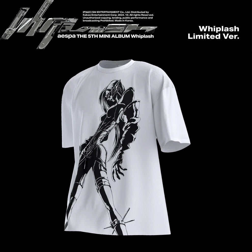aespa Whiplash limited リミテッド Tシャツ カリナ aespa (에스파) 5TH MINI ALBUM - [Whiplash] (Whiplash Limited Ver