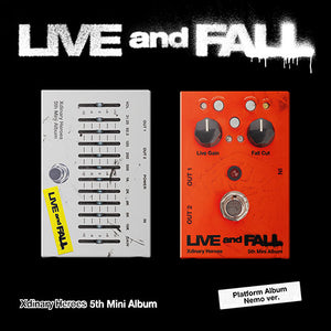 XDINARY HEROES (엑스디너리 히어로즈) 5TH MINI ALBUM - [LIVE and FALL] (PLATFORM ALBUM VER.) - EVE PINK K-POP