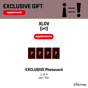 [PRE-ORDER] XLOV (엑스러브) 3rd EP - [i=!] (i / ! Ver. + EXCLUSIVE PHOTOCARD)
