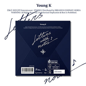 YOUNG K (영케이 DAY6) - [LETTERS WITH NOTES] (Digipack Ver.) - EVE PINK K-POP