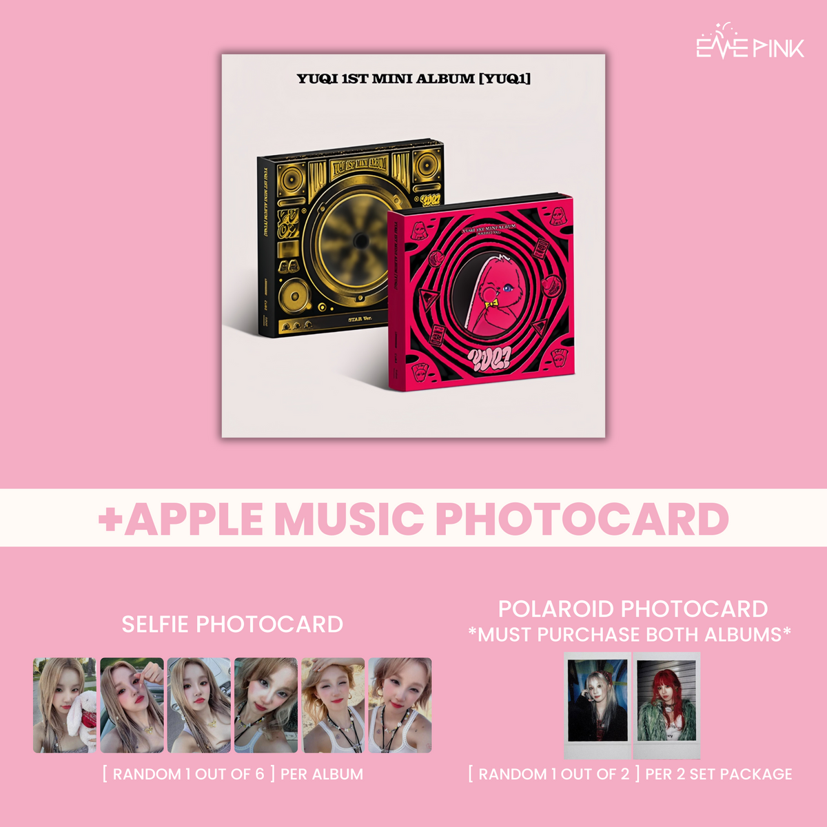 YUQI (우기) 1ST MINI ALBUM - [YUQ1] (+EXCLUSIVE PHOTOCARD) – EVE