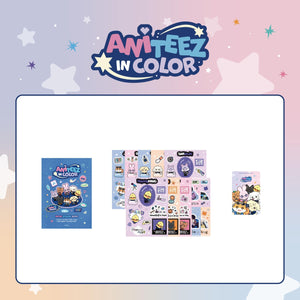 [PRE-ORDER] ATEEZ (에이티즈) ANITEEZ IN COLOR MD - [RETRO STICKER BOOK] - EVE PINK K-POP