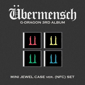 G-DRAGON (지드래곤) 3RD ALBUM - [Übermensch] (MINI JEWEL Ver. +EXCLUSIVE PHOTOCARD)