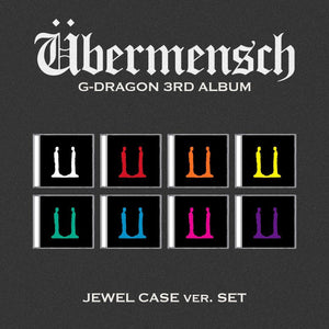 G-DRAGON (지드래곤) 3RD ALBUM - [Übermensch] (JEWEL Ver. +EXCLUSIVE PHOTOCARD)