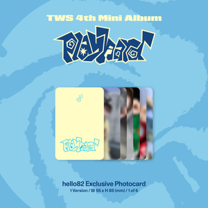 (U.S. VER.) TWS (투어스) 4th Mini Album - [play hard] (PHOTOBOOK VER. + hello82 EXCLUSIVE PHOTOCARD)