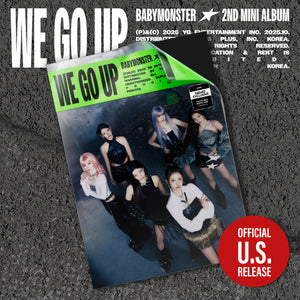 (U.S. VER.) BABYMONSTER (베이비몬스터) 2nd Mini Album - [WE GO UP] (WE Ver. + hello82 EXCLUSIVE PHOTOCARD)