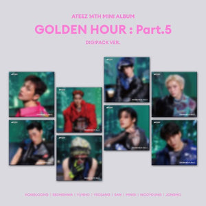 [PRE-ORDER] (KOR VER.) ATEEZ (에이티즈) 14th Mini Album - [GOLDEN HOUR : PART.5] (MEMBER DIGIPACK VER)