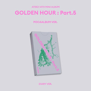 [PRE-ORDER] (KOR VER.) ATEEZ (에이티즈) 14th Mini Album - [GOLDEN HOUR : PART.5] (POCAALBUM VER.)