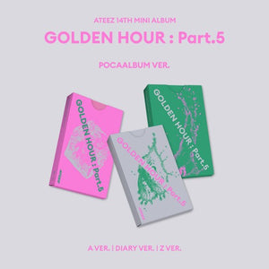 [PRE-ORDER] (KOR VER.) ATEEZ (에이티즈) 14th Mini Album - [GOLDEN HOUR : PART.5] (POCAALBUM VER.)