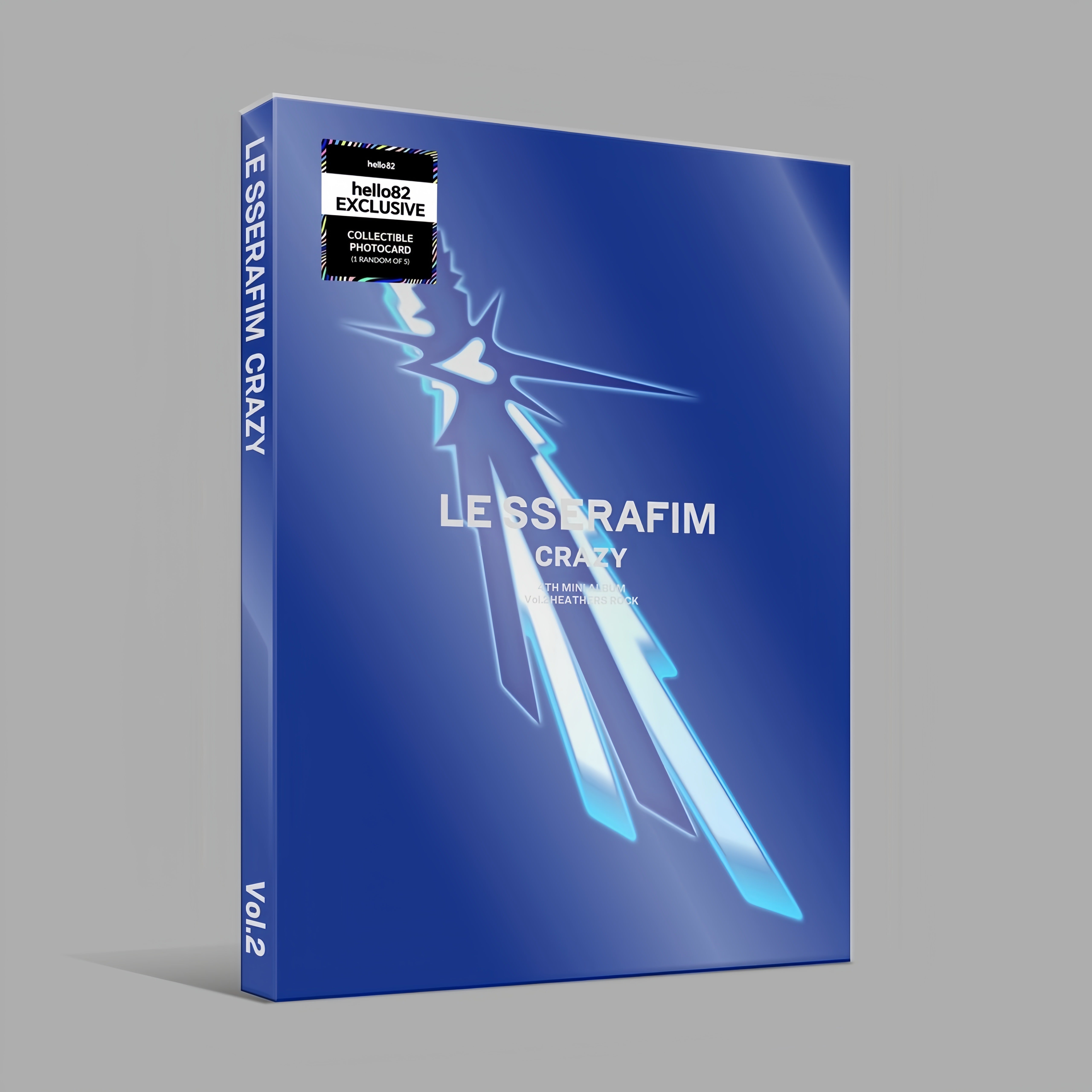 U.S. VER.) LE SSERAFIM (르세라핌) 4TH MINI ALBUM - [CRAZY] (+hello82 EXCL – EVE  PINK K-POP