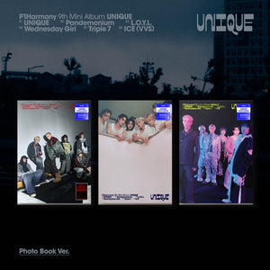 [PRE-ORDER] (U.S. VER.) P1HARMONY (피원하모니) 9th MINI ALBUM - [UNIQUE] (PHOTOBOOK VER. + hello82 EXCLUSIVE PHOTOCARD)