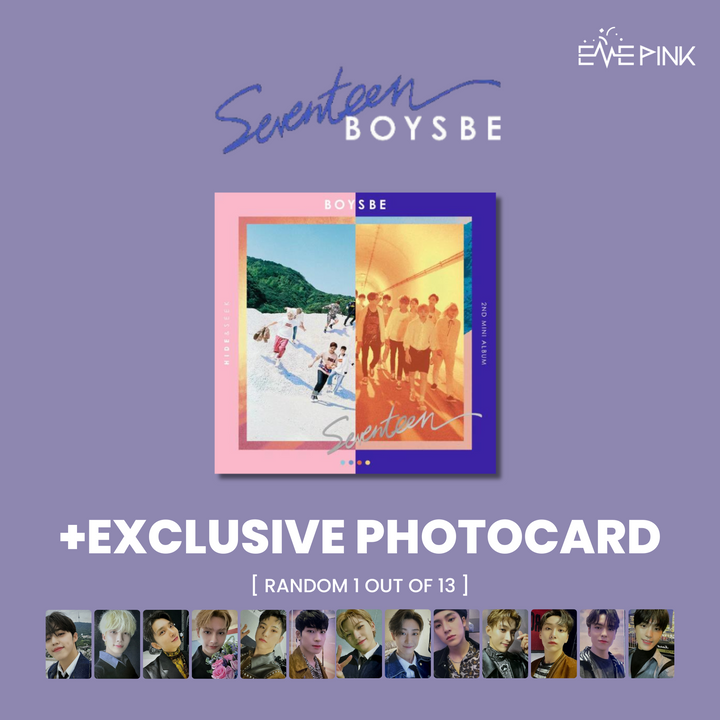 SEVENTEEN (세븐틴) 2ND MINI ALBUM - [BOYS BE] (RE-RELEASE) (+EXCLUSIVE PHOTOCARD)