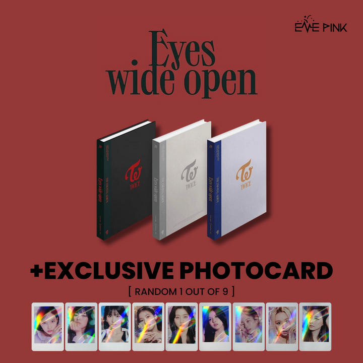 TWICE (트와이스) 2ND FULL ALBUM - [Eyes wide open] (+HOLOGRAM PHOTOCARD)