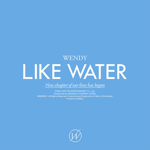 WENDY (웬디) 1ST MINI ALBUM - [Like Water] (Photo Book Ver.)