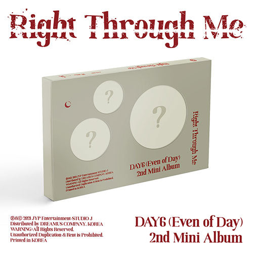 DAY6 : Even of Day (데이식스) 2ND MINI ALBUM - [Right Through Me]