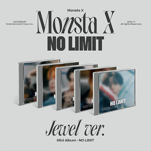 MONSTA X (몬스타엑스) 10TH MINI ALBUM - [NO LIMIT] (Jewel Ver.)
