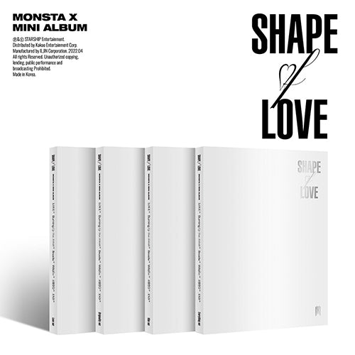 MONSTA X (몬스타엑스) 11TH MINI ALBUM - [SHAPE of LOVE]