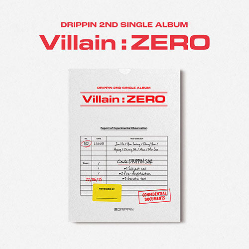 DRIPPIN (드리핀) 2ND SINGLE ALBUM - [Villain : ZERO] (+EXCLUSIVE PHOTOCARD)