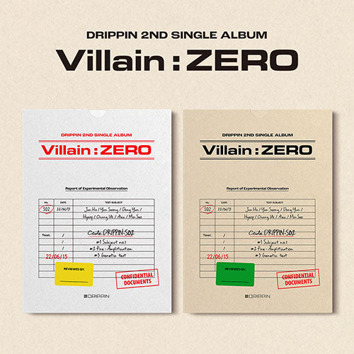 DRIPPIN (드리핀) 2ND SINGLE ALBUM - [Villain : ZERO] (+EXCLUSIVE PHOTOCARD)