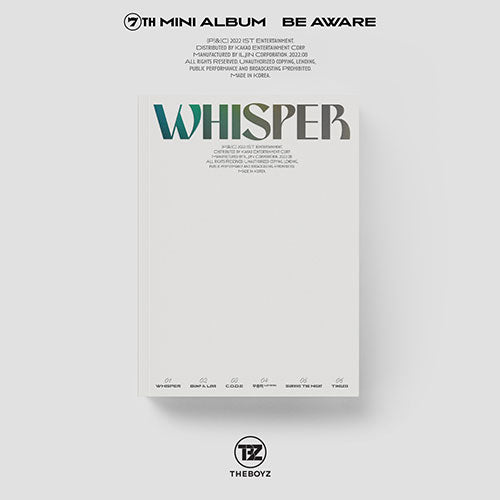 THE BOYZ (더보이즈) 7TH MINI ALBUM - [BE AWARE]