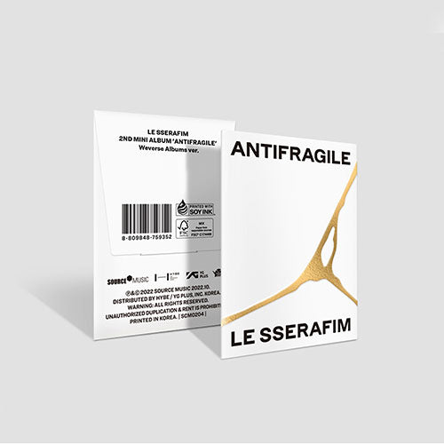 LE SSERAFIM (르세라핌) 2ND MINI ALBUM - [ANTIFRAGILE] (Weverse Albums Ver.)