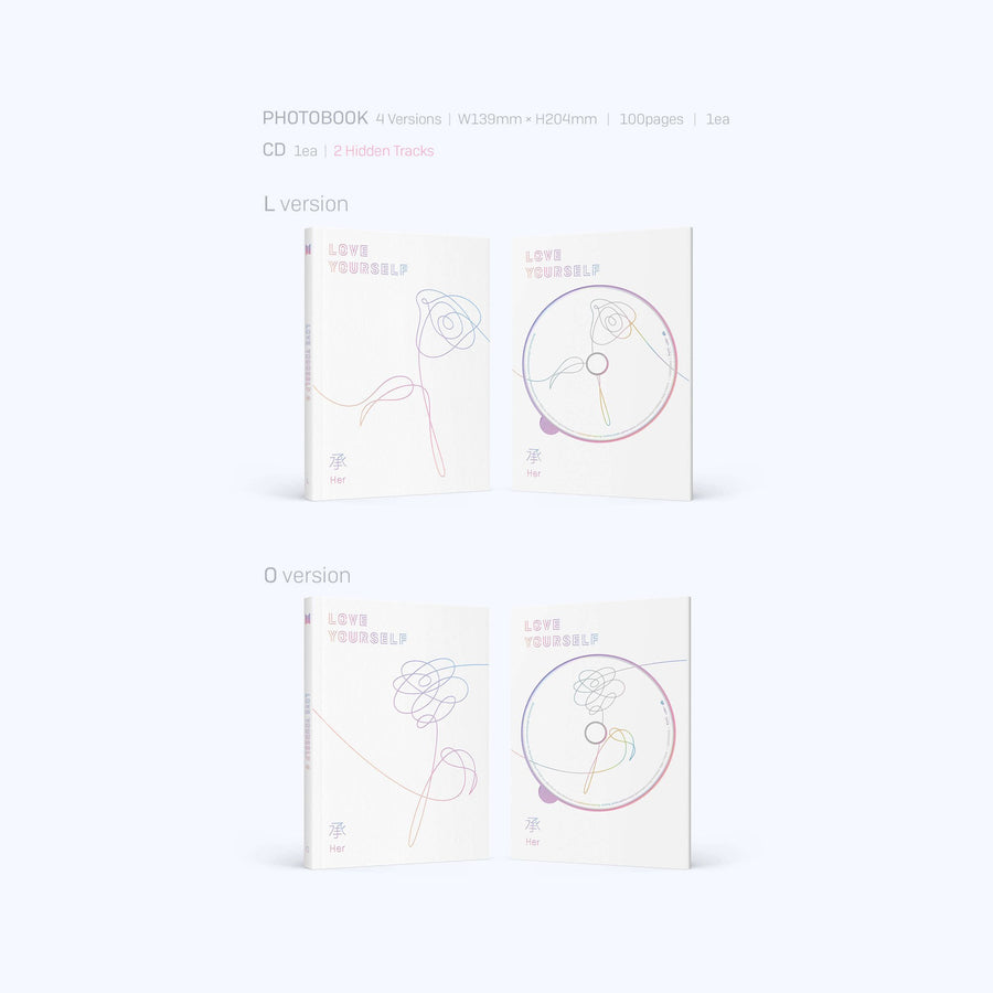 BTS (방탄소년단) 5TH MINI ALBUM - [LOVE YOURSELF 承 'Her'] - Eve Pink K-POP