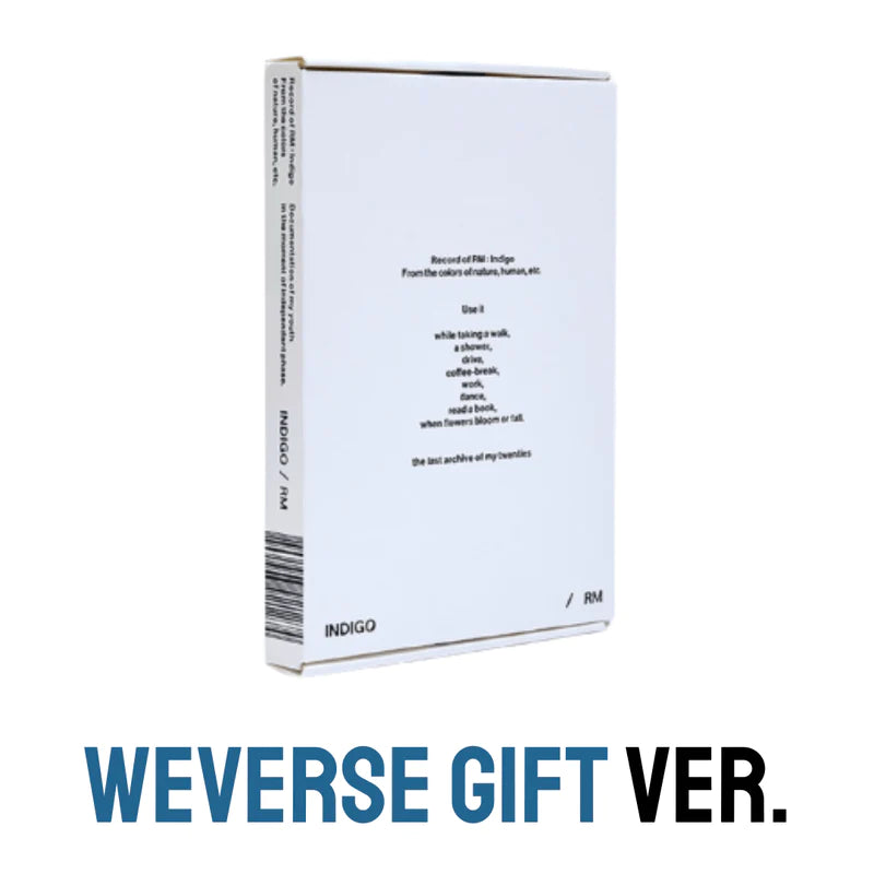 RM (BTS) ALBUM - [INDIGO] (+ WEVERSE GIFT)