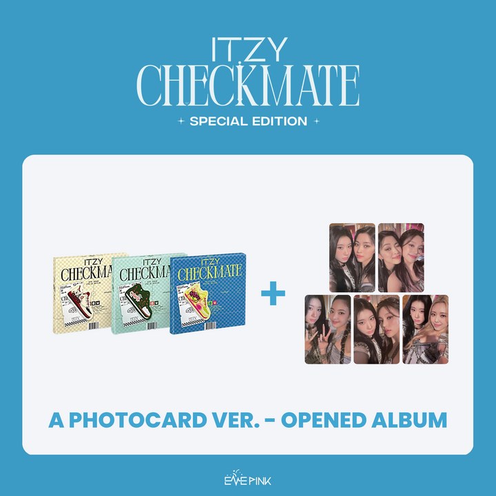 ITZY (있지) ALBUM - [CHECKMATE] (SPECIAL EDITION : OPENED ALBUM) (A PHOTOCARD VER)