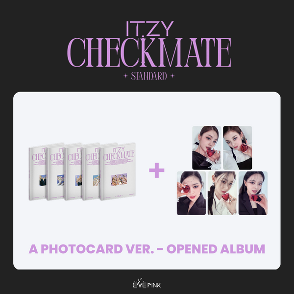 ITZY (있지) ALBUM - [CHECKMATE] (STANDARD EDITION : OPENED ALBUM) (A PHOTOCARD VER)