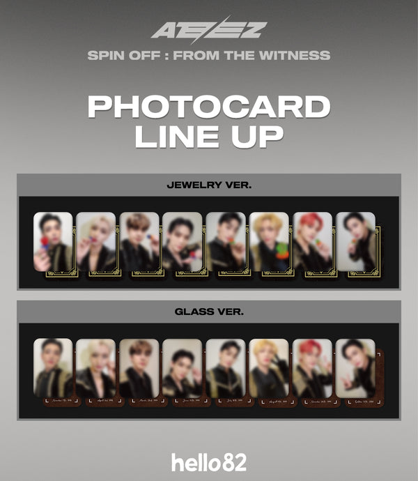 ATEEZ ALBUM - [SPIN OFF : FROM THE WITNESS] (US ver. + GLASS VER. EXCLUSIVE PHOTOCARD)