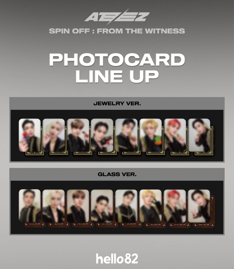 ATEEZ ALBUM - [SPIN OFF : FROM THE WITNESS] (US Ver. + Jewelry Ver. EXCLUSIVE PHOTOCARD)
