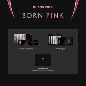 BLACKPINK 2ND ALBUM - [BORN PINK] <BOX ver.> (+ WEVERSE GIFT) - EVE PINK K-POP