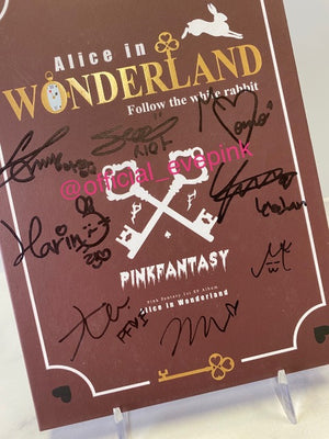 [AUTOGRAPHED CD] PINK FANTASY (핑크판타지) 1ST EP ALBUM - [Alice in Wonderland](ONLINE ONLY) - EVE PINK K-POP