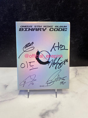 [AUTOGRAPHED CD] ONEUS (원어스) 5TH MINI ALBUM - [BINARY CODE] (ONLINE ONLY)