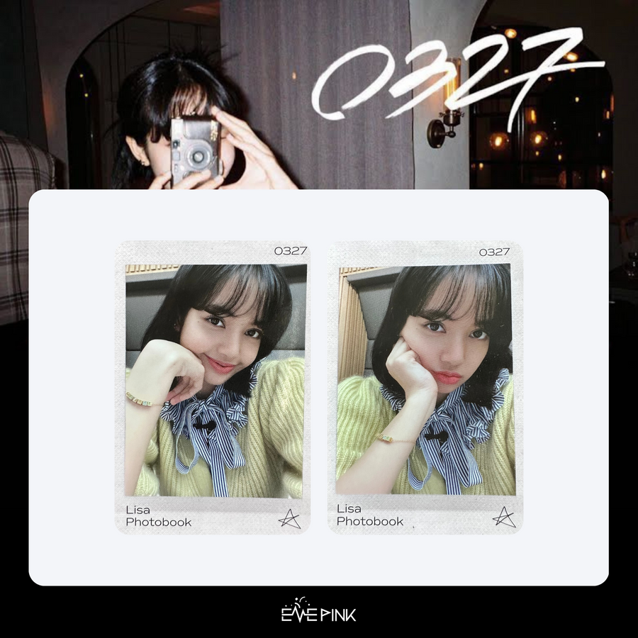 YG  SELECT LISA PHOTOBOOK 0327 photocard